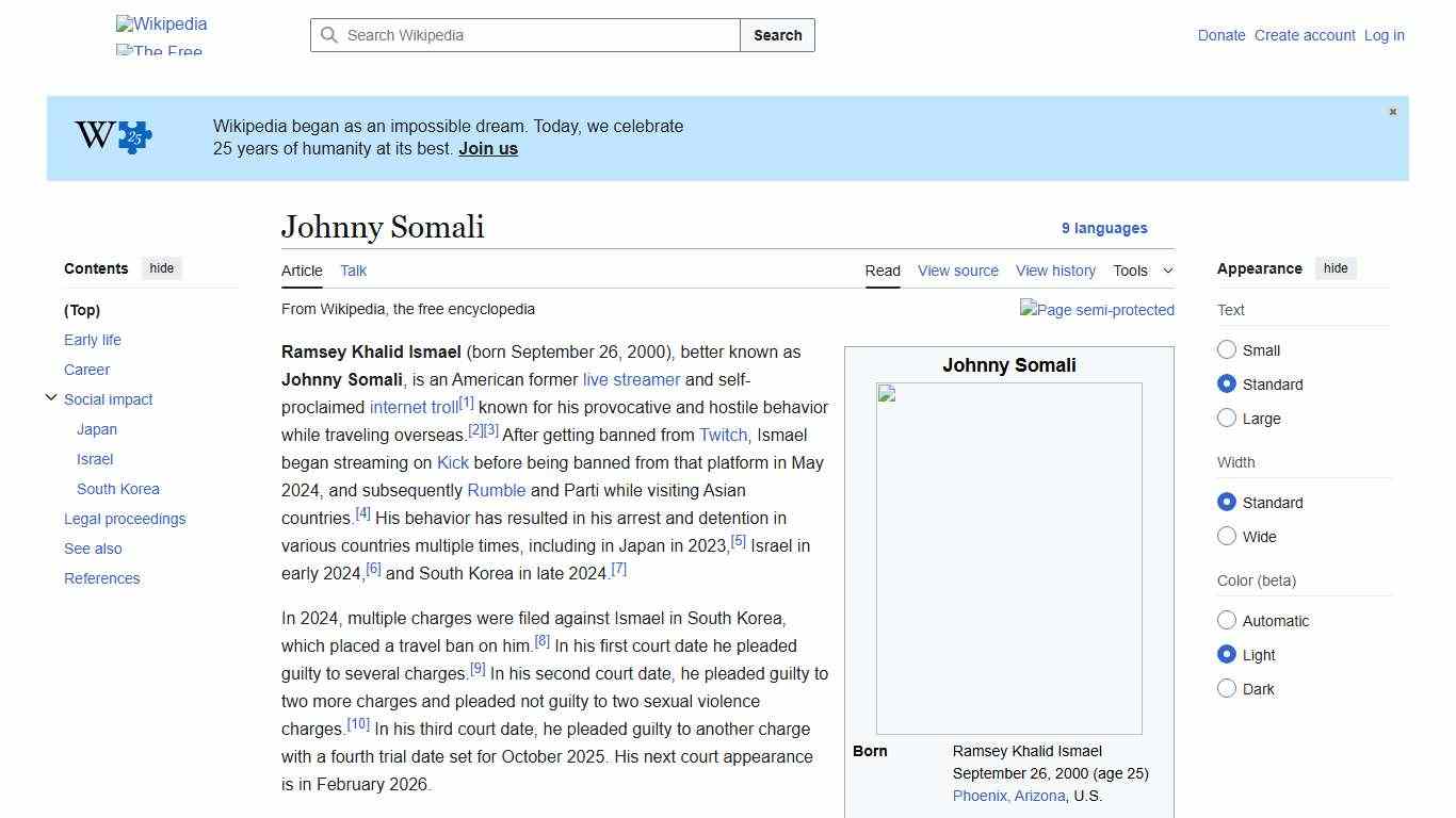 Johnny Somali - Wikipedia